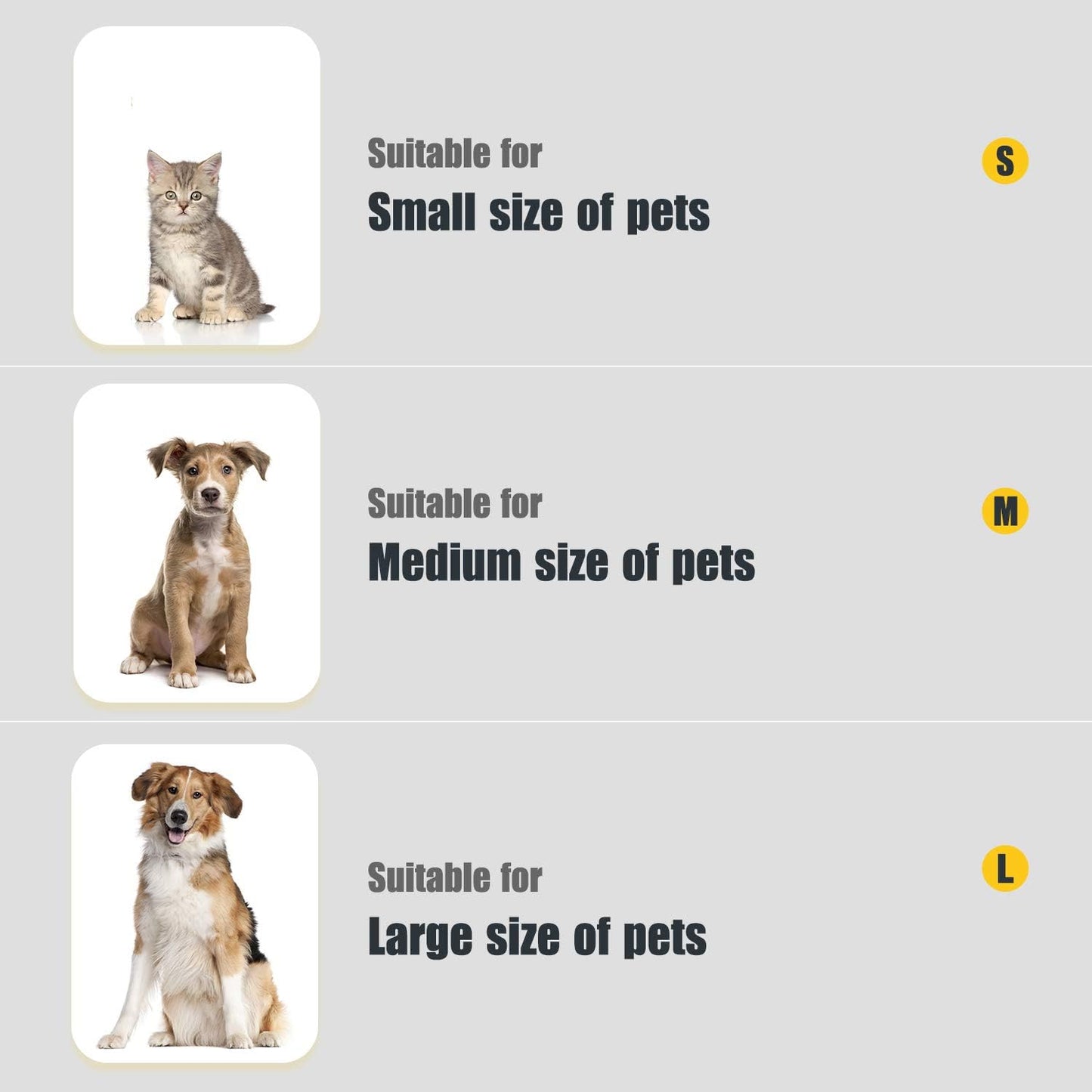 Pet nail grinder suitable for small, medium and large pets including cats and dogs with different nail sizes and grooming needs