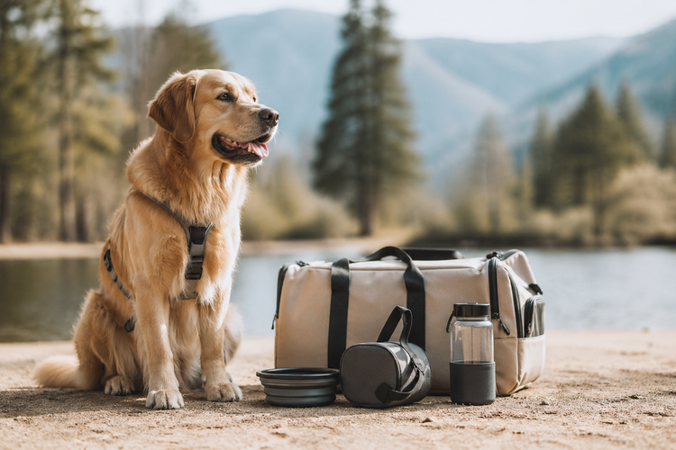 Travel and outdoor pet products for dogs during trips and adventures