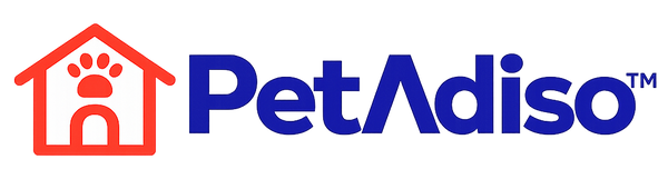 Petadiso™ logo for premium pet products brand featuring dog and cat care accessories and supplies