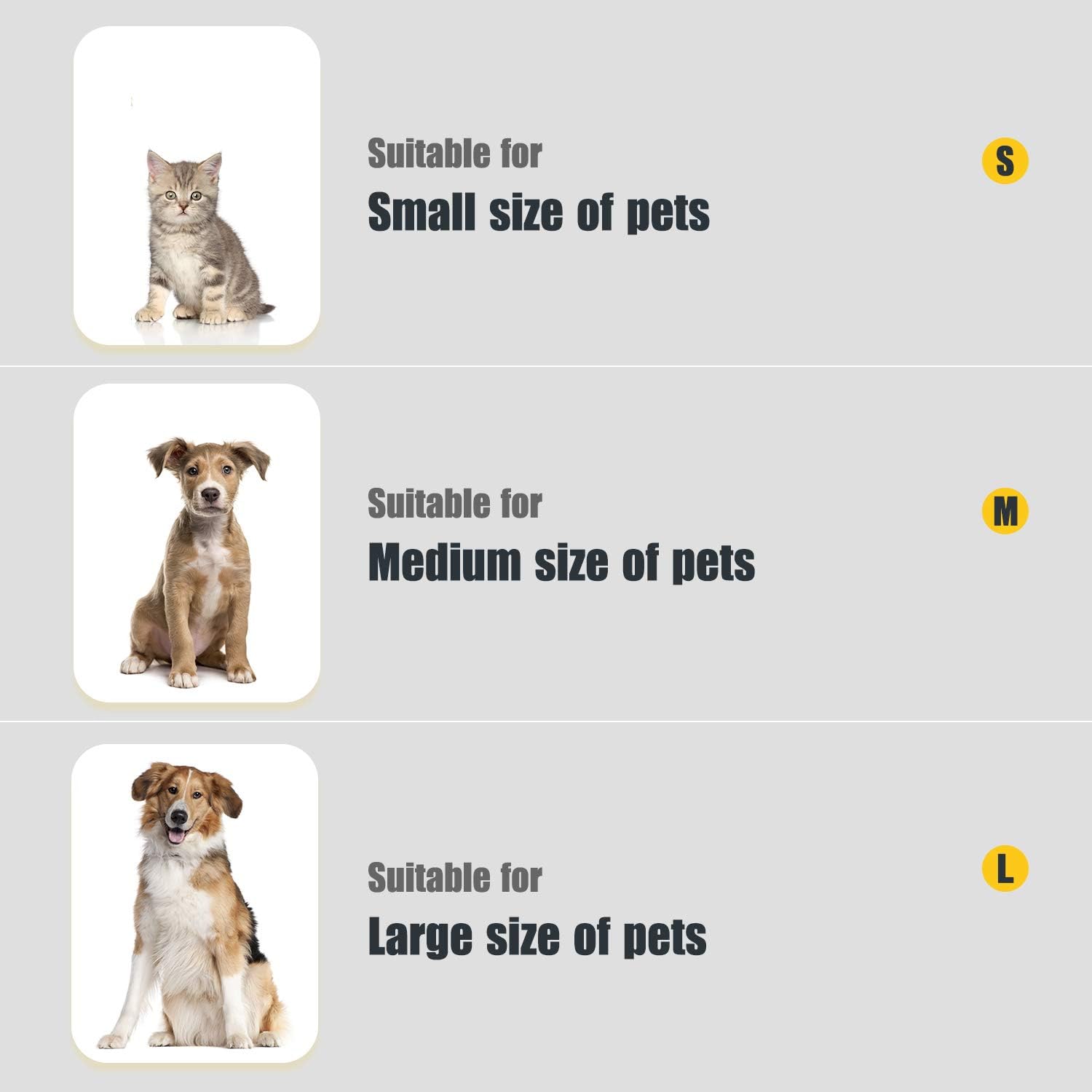 Pet nail grinder suitable for small, medium and large pets including cats and dogs with different nail sizes and grooming needs